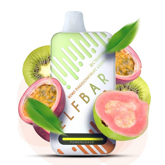 Elf Bar BC15000 5% 15000 тяг. Ківі Маракуя Гуава (Kiwi Passion Fruit Guava)