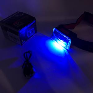 Ліхтар налобний M-006-XPG+8SMD+4SMD(white+red+green+blue+UV), Ліхтар акумуляторний для риболовлі