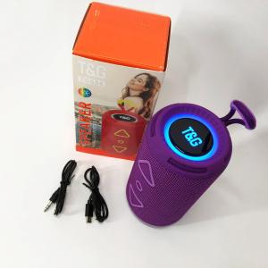 Bluetooth колонка портативна TG656 FM-радіо, потужна переносна акустична колонка. Колір: фіолетовий