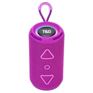 Bluetooth колонка портативна TG656 FM-радіо, потужна переносна акустична колонка. Колір: фіолетовий