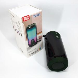 Bluetooth-колонка TG651 з RGB ПІДСВІТКОМ, Bluetooth колонка для гарної музики. Колір: зелений