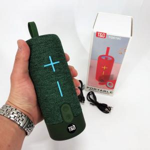 Портативна Bluetooth колонка TG619C FM-радіо USB/TF з ремінцем, колонка з акумулятором. Колір: зелений