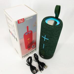 Портативна Bluetooth колонка TG619C FM-радіо USB/TF з ремінцем, колонка з акумулятором. Колір: зелений