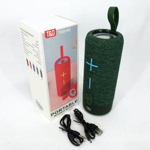 Портативна Bluetooth колонка TG619C FM-радіо USB/TF з ремінцем, колонка з акумулятором. Колір: зелений