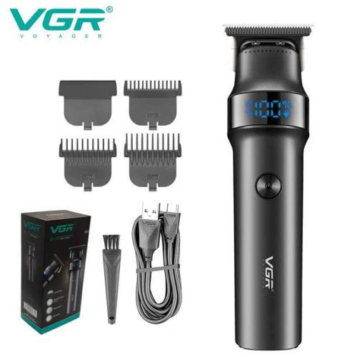 Машинка для стрижки волосся VGR V-987 BLACK, для стрижки посіченого волосся