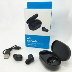 Навушники бездротові блютуз TWS MiPods A6S True, бездротові навушники для смартфона. Колір чорний