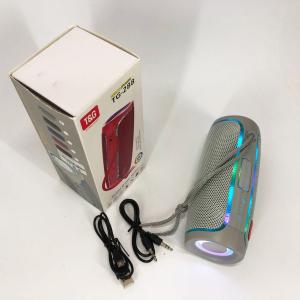 Портативна колонка Bluetooth з LED підсвічуванням TG288, акумуляторна колонка для музики. Колір: сірий