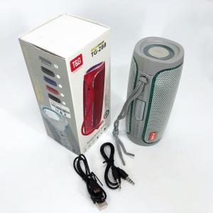 Портативна колонка Bluetooth з LED підсвічуванням TG288, акумуляторна колонка для музики. Колір: сірий