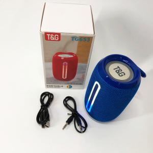 Портативна Bluetooth-колонка TG653 USB з ремінцем, Бездротова колонка портативна потужна. Колір: синій