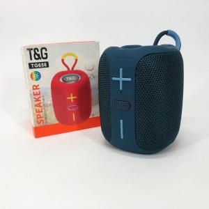 Портативна Bluetooth колонка TG658 8W з RGB підсвічуванням, акумуляторна переносна колонка. Колір: синій