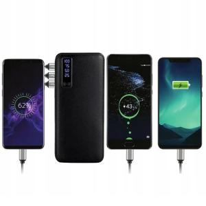 Портативний зарядний пристрій Павербанк 50000 mAh 3хUSB Power Bank Smart Tech Black