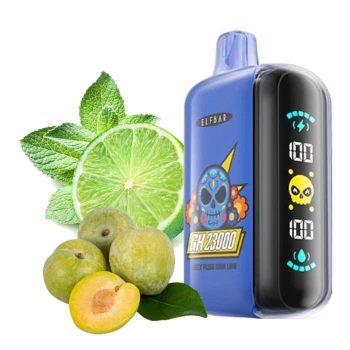 ELF BAR GH 23000 5%. Зелена Слива Кислий Лайм (Green Plum Sour Lime)