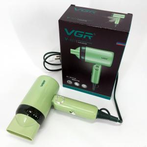 Дорожній складний фен VGR V-421 1200 Вт для сушіння укладання волосся електрофен, Фен для волосся з режимами