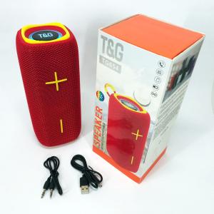 Портативна Bluetooth колонка TG654 8W з підсвічуванням, блютуз колонка для вулиці. Колір: червоний