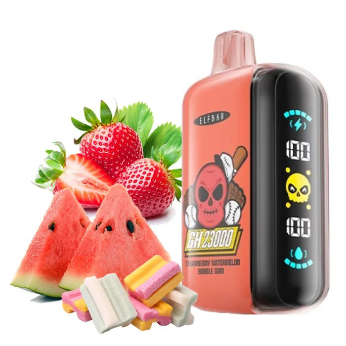 ELF BAR GH 23000 5%. Полунично-кавунова жуйка (Strawberry Watermelon Bubble Gum)
