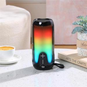 Bluetooth-колонка TG651 з RGB ПІДСВІТКОМ, акумуляторна колонка для музики, для вечірки. Колір: чорний