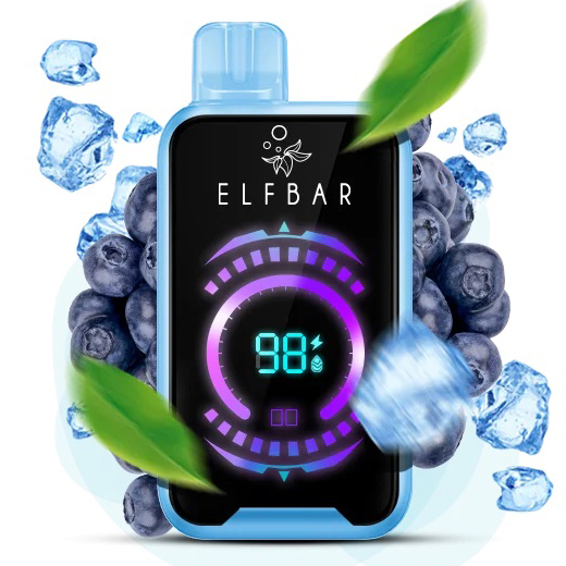 ELF BAR FS18000 5%. Чорниця (Blueberry Ice)