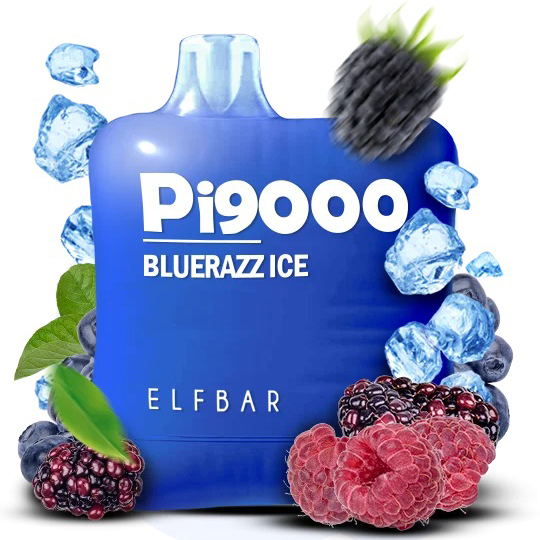 Elf Bar Pi9000. Синя малина (Blue Razz Ice)