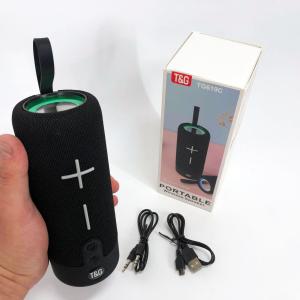 Портативна Bluetooth колонка TG619C FM-радіо USB/TF з ремінцем, Колонка для музики. Колір: чорний