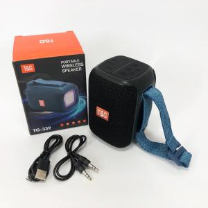 Портативна колонка Bluetooth TG339 5W з RGB підсвічуванням, Акумуляторна колонка для музики. Колір: чорний