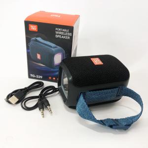Портативна колонка Bluetooth TG339 5W з RGB підсвічуванням, Акумуляторна колонка для музики. Колір: чорний