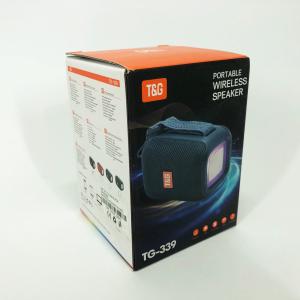 Портативна колонка Bluetooth TG339 5W з RGB підсвічуванням, Акумуляторна колонка для музики. Колір: чорний