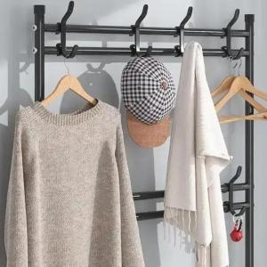Вішалка для одягу New simple floor clothes rack з полицями для взуття метал