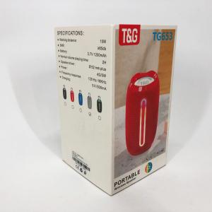 Портативна Bluetooth-колонка TG653 USB з ремінцем, гучна колонка для вечірки. Колір: сірий