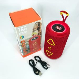Bluetooth колонка портативна TG656 FM-радіо, акумуляторна колонка для музики. Колір: червоний