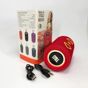 Bluetooth колонка портативна TG656 FM-радіо, акумуляторна колонка для музики. Колір: червоний