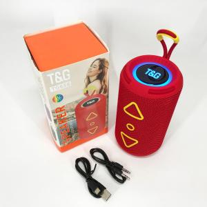 Bluetooth колонка портативна TG656 FM-радіо, акумуляторна колонка для музики. Колір: червоний