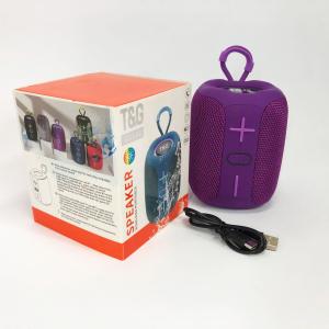 Портативна Bluetooth колонка TG658 8W з RGB підсвічуванням бездротова портативна потужна. Колір: фіолетовий