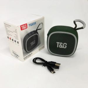 Портативна Bluetooth-колонка TG659 з ремінцем, Бездротова колонка портативна потужна. Колір: зелений