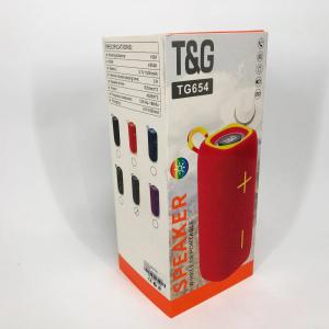 Портативна колонка Bluetooth TG654 8W з підсвічуванням, Бездротова колонка портативна потужна. Колір: сірий