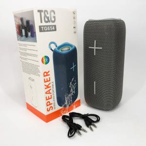Портативна колонка Bluetooth TG654 8W з підсвічуванням, Бездротова колонка портативна потужна. Колір: сірий