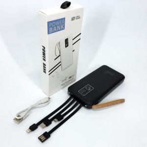 Power Bank зарядний пристрій на сонячній батареї 10000mAh з індикатором заряду. Колір: чорний