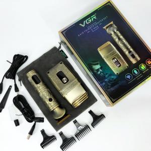 Провідний професійний набір машинка для стрижки та шейвер VGR V-649, Чоловічий акумуляторний тример