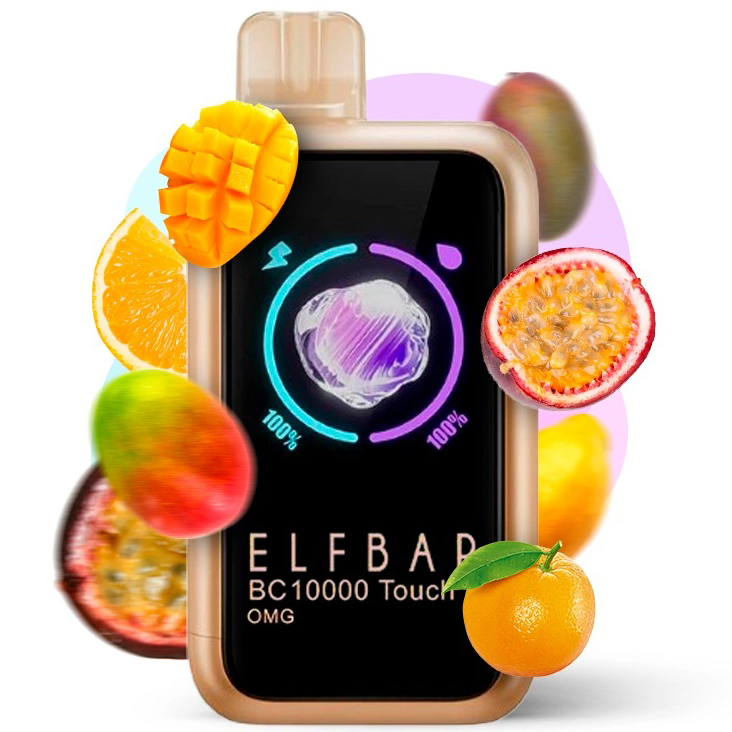 Elf Bar BC10000 Touch. Маракуя Апельсин Манго Гуава (OMG)