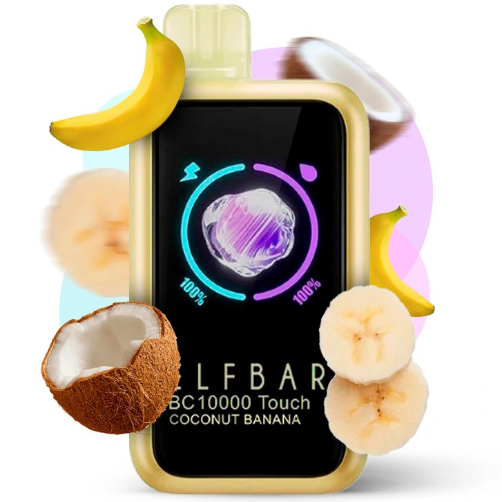 Elf Bar BC10000 Touch. Кокос Банан (Coconut Banana)