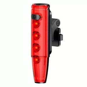 Велоліхтар LEADBIKE LD77-LS-4 LED з лазерною розміткою, Ліхтар акумуляторний світлодіодний велосипедний