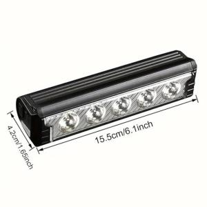 Велофара потужна FY-339B-5LED(white+yellow), Світлові сигнали для велосипеда, Фара led для велосипеда