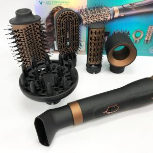 Фен стайлер для укладання та завивки волосся VGR V-491 6в1 Professional 1000Вт Фен з насадками