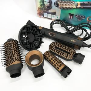 Фен стайлер для укладання та завивки волосся VGR V-491 6в1 Professional 1000Вт Фен з насадками