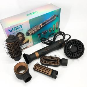 Фен стайлер для укладання та завивки волосся VGR V-491 6в1 Professional 1000Вт Фен з насадками