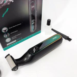 Електробритва VGR V-360 GREEN, Бездротова електробритва, Тример для вусів, Електробритва з насадками