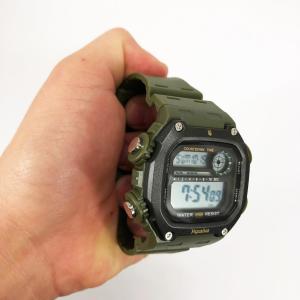 Годинник наручний чоловічий SKMEI 6212/2126AG, Годинник наручний електронний тактичний, Водостійкий годинник