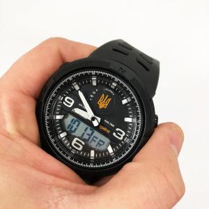 Годинник наручний чоловічий SKMEI 5561/1655BKWT, спортивний, Чоловічий армійський водостійкий тактичний годинник