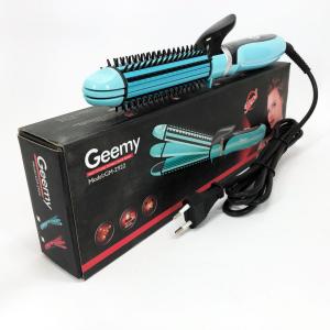 Плойка-праска 3в1 Geemy GM-2922 Плойка для створення об'ємних зачісок, Стайлер для завивки Blue