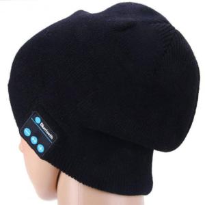 Портативна колонка ШАПКА з bluetooth навушниками SPS Hat BT True. Колір чорний