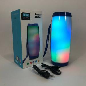 Портативна bluetooth колонка вологостійка TG157 Pulse з різнокольоровою підсвіткою. Колір: синій